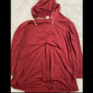 Red jacket hoodie by Ella Mara